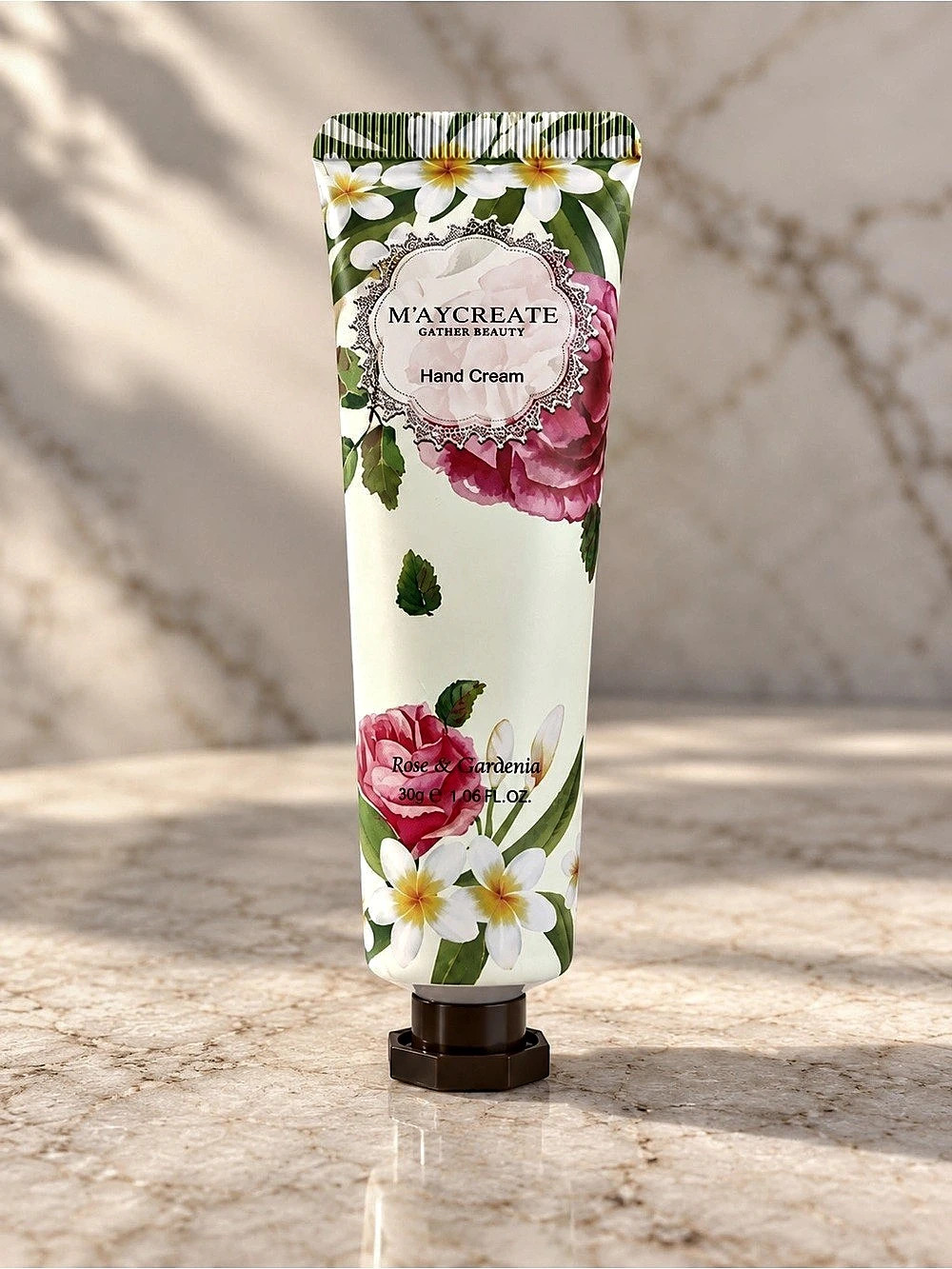 M’AYCREATE Gather Beauty Rose & Gardenia Hand Cream (30g / 1.06 fl oz) | NEW & F